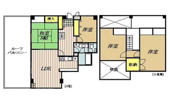 ヴィラ栄和の物件間取画像